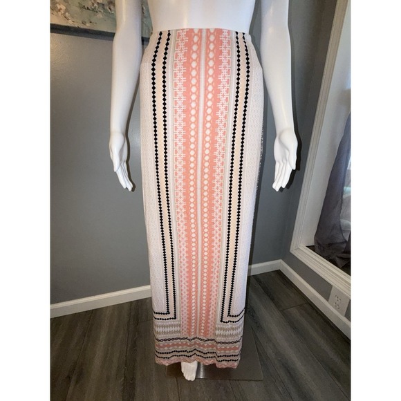 Cato Dresses & Skirts - Cato Graphic Maxi Skirt Sz XL Beach Summer Festival Pool Party Lined Comfortable